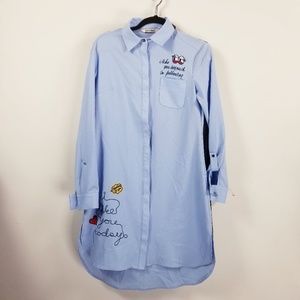 Alvin's "I'm Following" blue shirt dress size 38